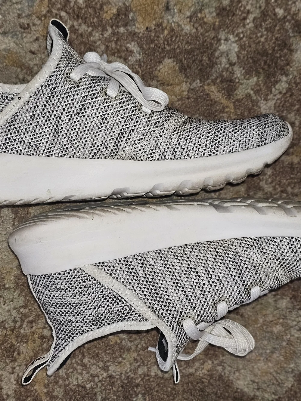 Adidas Cloudfoam Comfort Gray Knit Sneakers